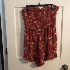 American Eagle strapless romper